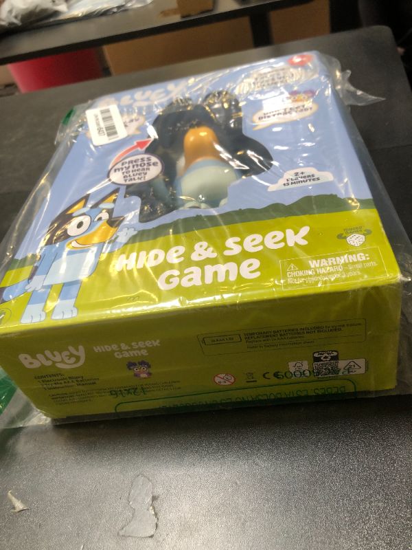 Photo 1 of Bluey Hide & Seek Game, Hide The Figure and Press her Nose to Start The Built-in Timer, Talks and Giggles to Help Kids find her, When Found, Kids can Dance to Theme Song