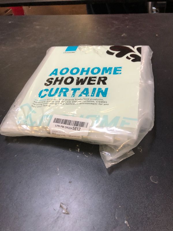 Photo 1 of AooHome Clear Shower Curtain Liner, 8 Gauge Eva Extra Long Shower Curtain with Hooks, Bottom Magnets, Water Repellent, Heavy Weight, Rust Proof Grommets, 72x78 Inches