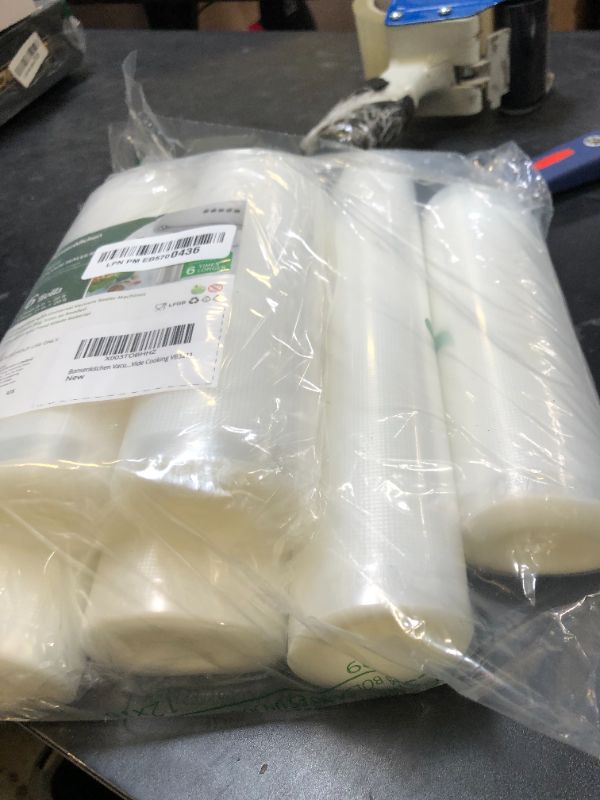 Photo 1 of Bonsenkitchen Vacuum Sealer Rolls Bags, 6 Pack 3 Rolls 11" x 20' + 3 Rolls 8" x 20' Commercial Grade BPA Free Bag Rolls, Durable Customized Size Food Vac Bags for Storage and Sous Vide Cooking VB3211