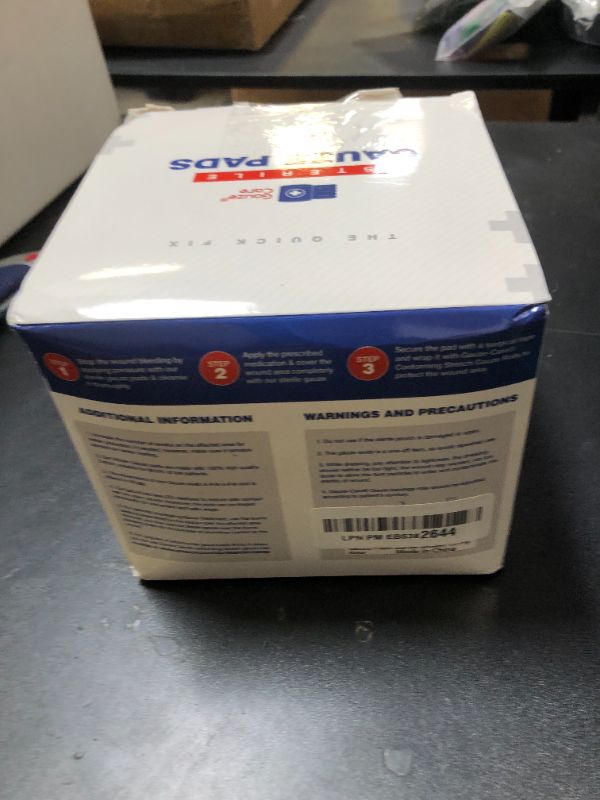 Photo 1 of 100pc Large Sterile Gauze Pads 4x4 Sterile for Wounds Bulk - 12ply Woven Gauze Sponges 4x4 Sterile - USP IV Breathable Mesh 4x4 Gauze Pads Sterile for Enhanced Absorption - First Aid Medical