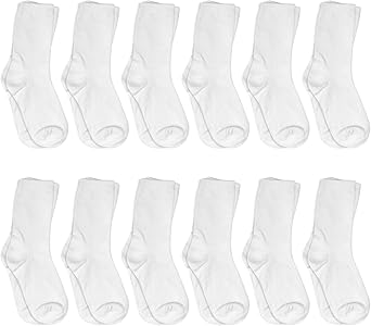 Photo 1 of Simple Joys by Carter's Baby 12-Pack Socks, White Crew, 4-5T