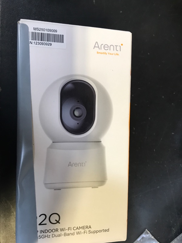 Photo 1 of ARENTI 5G Security Camera Indoor, 4MP Pet Camera with Speaker for Dog/Cat, Baby Monitor with Phone App, Dual-Band WiFi, Auto Tracking, Super Night Vision, 2-Way Talk, Cloud & SD Card Storage