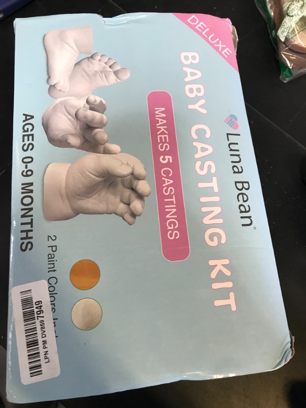 Photo 1 of Luna Bean Baby Foot Hand Casting Kit (Huge 5 Pack) Baby Shower Gifts, Gift for New Mom