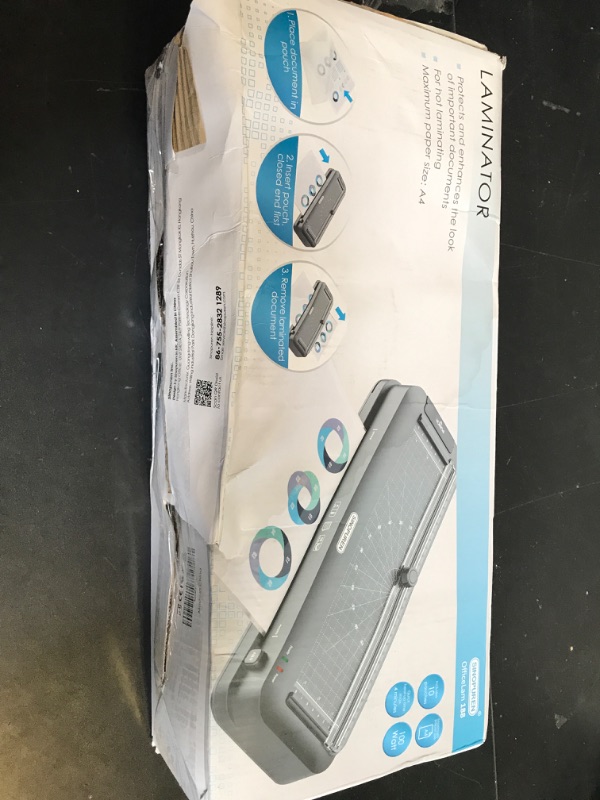 Photo 1 of SINOPUREN 9-Inch Thermal Laminator Machine, 3-in-1 Laminator with Built-in Paper Trimmer, Hole Punch & Corner Rounder, 10 Laminating Pouches, Fast 3-Min Warm-Up, Jam-Free for Home, Office, School