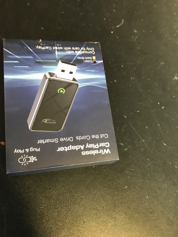 Photo 1 of Wireless CarPlay Adapter for Apple iPhone - Converts Factory Wired CarPlay to Wireless, Lag-Free, Plug & Play, Set It Once & Auto-Connect Every Drive, CarPlay Dongle for Cars from 2015+ & iOS10+