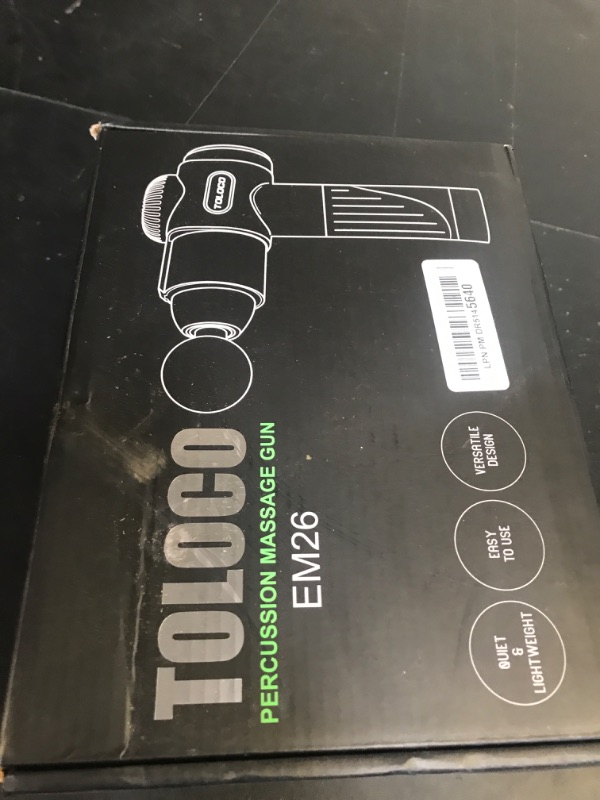 Photo 1 of TOLOCO Massage Gun, Deep Tissue Back Massage for Athletes for Pain Relief, Percussion Massager with 10 Massages Heads & Silent Brushless Motor, Gifts for Fathers Day, Black