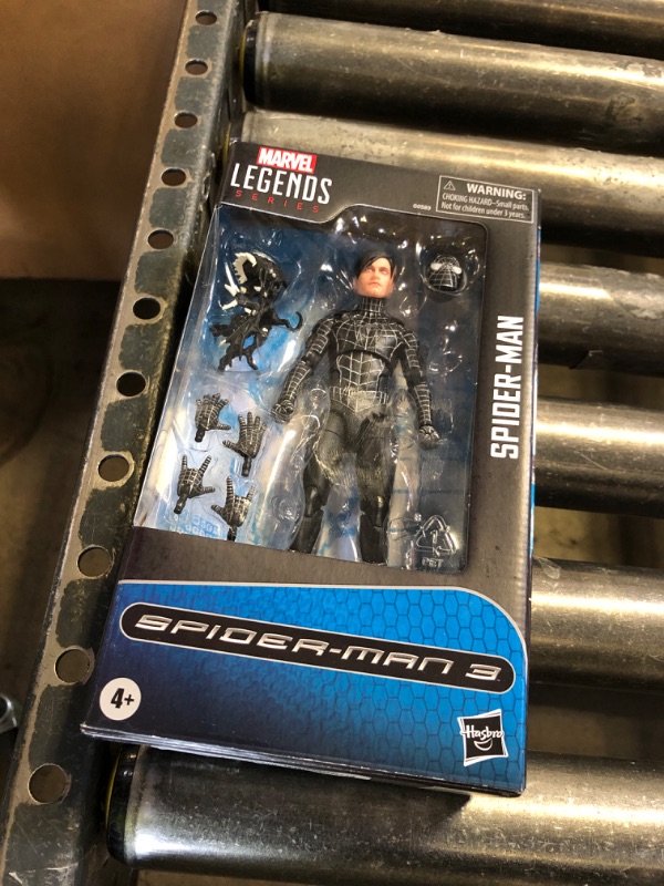 Photo 1 of Marvel Legends Series Spider-Man, Spider-Man 3 Collectible 6 Inch Action Figure with Symbiote Accessories