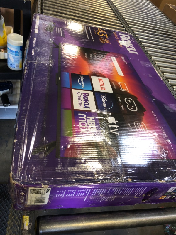 Photo 1 of Roku Smart TV – 43-Inch Select Series 4K HDR RokuTV with Roku Enhanced Voice Remote, Brilliant 4K Picture, Automatic Brightness, & Seamless Streaming – Live Local News, Sports, Family Entertainment