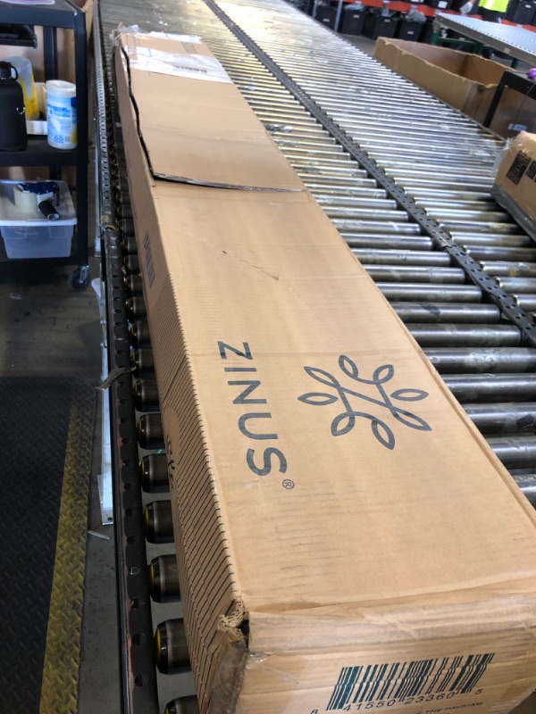 Photo 1 of ZINUS GOOD DESIGN Award Winner Justina Metal Mattress Foundation, 16 Inch Platform Bed, No Box Spring Needed, King, Navy