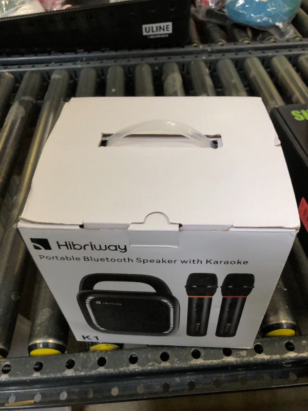 Photo 1 of Karaoke Machine with 2 Wireless Microphones, Portable 5.0 Bluetooth Speaker for Adults & Kids, with 50W Speaker,Handle &RGB Lights, Supports TF Card/USB/Aux in/TWS,for Home,Party,Performance,Meeting