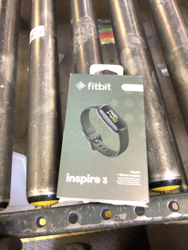 Photo 1 of Fitbit Inspire 3 Health &-Fitness-Tracker with Stress Management, Workout Intensity, Sleep Tracking, 24/7 Heart Rate and more, Midnight Zen/Black One Size (S & L Bands Included)
