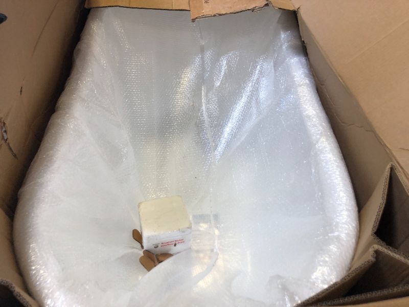 Photo 1 of WOODBRIDGE Acrylic Freestanding Contemporary Soaking Tub with Brushed Nickel Overflow and Drain, B-0006 / BTA1507, 54" Bathtub White