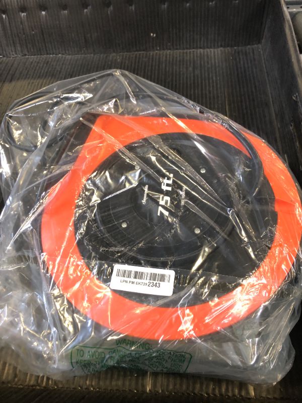 Photo 1 of DEWENWILS Retractable Extension Cord Reel, 75 FT Heavy Duty Power Cord, 14/3C SJTOW, Lighted Triple Tap Outlets, 10A Circuit Breaker, Wall/Ceiling Mounted for Garage, Workshop, UL Listed