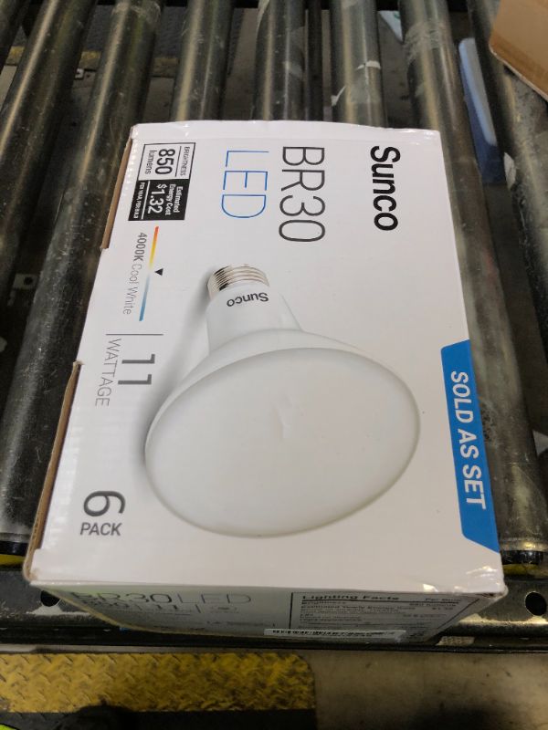Photo 1 of Sunco 6 Pack BR30 Light Bulbs LED, Recessed Can Light Bulbs, Indoor Flood Bulb, 850 LM, 11W (65W Equivalent), 4000K Cool White, Dimmable, E26 Base, for Home, Kitchen, Bedroom UL