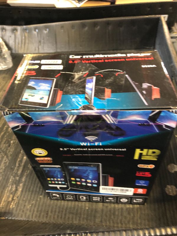 Photo 1 of 2+64G Inefala Double Din Android Car Stereo with Vertical 9.5 Inch HD Touchscreen, Car Audio Receiver with Wireless Carplay Android Auto GPS WiFi Bluetooth FM/RDS Radio EQ SWC Backup Camera MIC