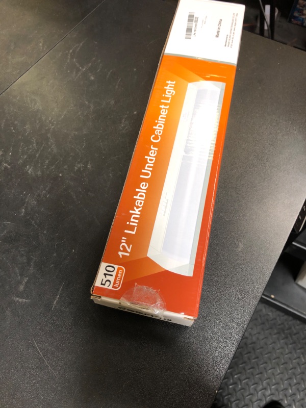 Photo 1 of ALUSSO LIGHTING 12 Inch LED Under Cabinet Lighting Hardwired & Plug in, 5CCT Color Selectable 2700K/3000K/3500K/4000K/5000K Dimmable 6W 510LM High Brightness, Linkable Under Counter Lights for Kitchen