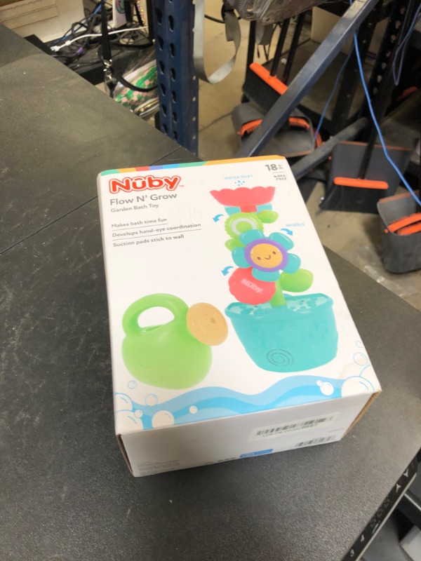 Photo 1 of Nuby Flow N' Grow Garden Bath Toy with Flower and Watering Can - Baby Bath Toy for Boys and Girls 18+ Months - Toddler Bath Suction Cup Toy Attaches to Shower Wall