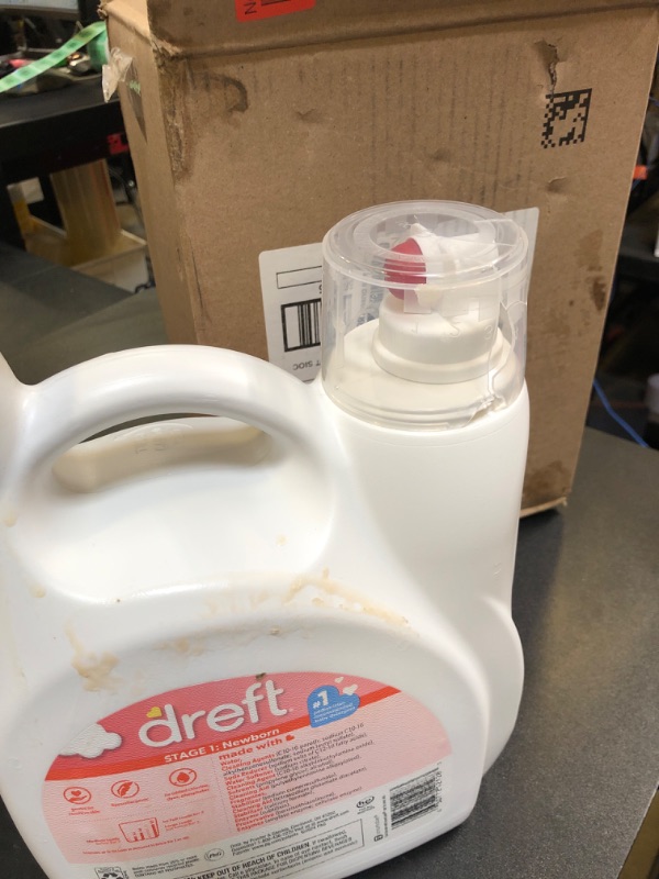 Photo 1 of Dreft Stage 1 Newborn Baby Laundry Detergent Liquid, HE Compatible, 114 Loads, Laundry Soap for Sensitive Skin, Baby Laundry Detergent, Newborn Essentials (opened ,but still new)
