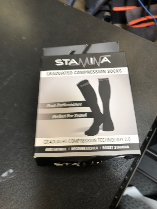Photo 1 of Physix Gear Compression Socks - Best Men & Womens Compression Socks for Circulation, Running, Nurses, Athletic Use Sock Compression, Blood Pressure Socks, Calcetines de Compresion, All, Black, S/M