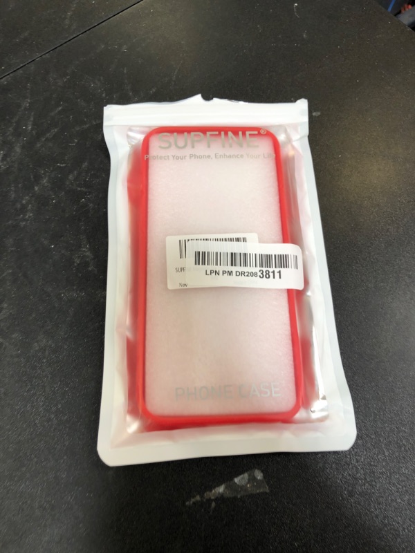 Photo 1 of SUPFINE Magnetic for iPhone 16 Pro Max Case (Compatible with MagSafe) (Military Grade Drop Protection) Slim Translucent Matte Shockproof with Anti-Fingerprint Phone Case,Red
