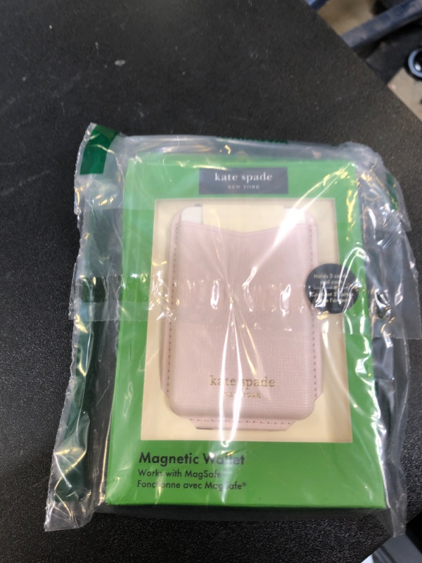 Photo 1 of kate spade new york Magnetic Wallet/Card Holder - Compatible with MagSafe Phones and Cases - Pale Dogwood