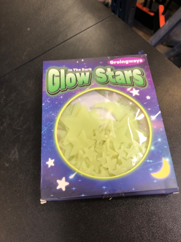Photo 1 of Greingways 201 Pcs Glow in The Dark Stars Stickers for Ceiling Bedroom, Stocking Stuffers for Kids Ages 2-4, 3-5, 4-8, 8-12, Boys Girls Room Decor Wall Stickers Stocking Stuffers for Toddler-Green