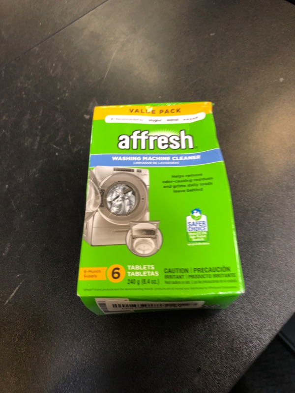 Photo 1 of Affresh Washing Machine Cleaner, Cleans Front Load and Top Load Washers, Including HE, 6 Tablets