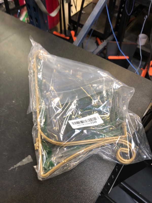 Photo 1 of HEMYLU Iron Plate Stand for Display with Folding Design, Picture Stands for Tables, 12 Inch Large Easels for Displaying for Book, Art Piece, Photo and Platter, 12’’ Gold