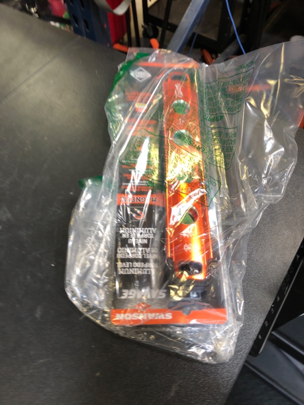 Photo 1 of Swanson Tool Co SVT011 11-Inch Savage Aluminum Torpedo Level with Neodymium Magnets,Orange