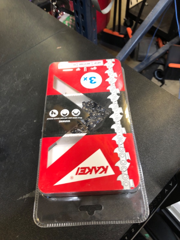 Photo 1 of KAKEI Stihl Chainsaw Chain 16 Inch 3/8" LP Pitch .043" Gauge 55 Drive Links- 61PMM3 55 Fits Stihl MS170, MS171, MS180c - 36100050055, R55 (3 Chains)