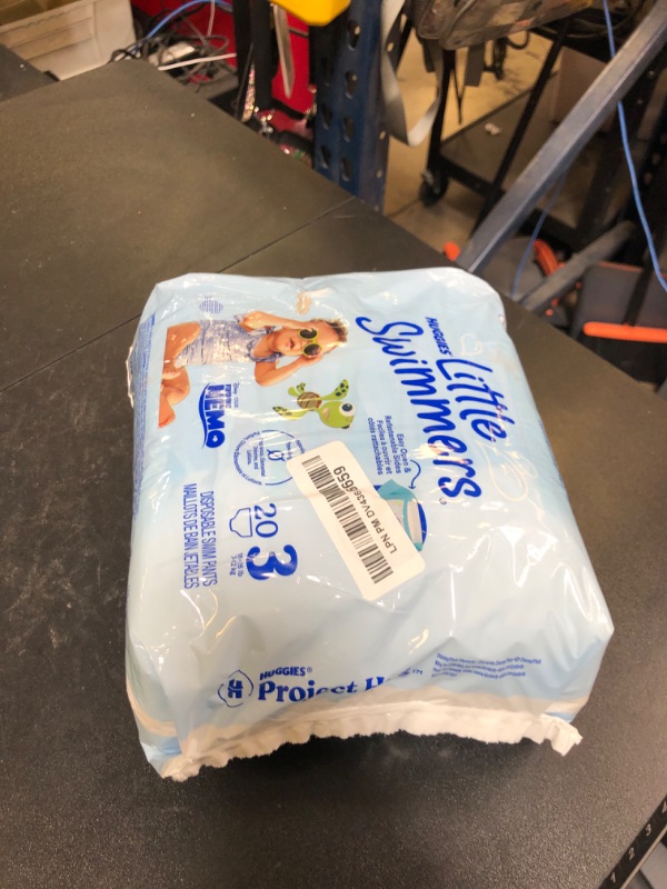 Photo 1 of Huggies Little Swimmers Disposable Swim Diapers, Size 3 (16-26 lbs), 20 Ct