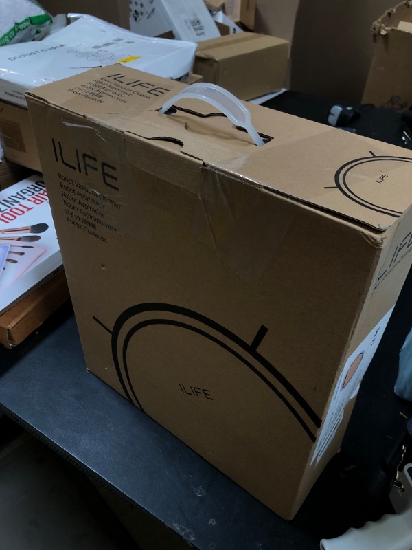 Photo 1 of ILIFE V5s Plus Robot Vacuum and Mop Combo, Works with 2.4G WiFi, Alexa/App/Remote Control, Automatic Self-Charging Robotic Vacuum Cleaner, for Pet Hair, Hard Floor, Low Carpet (V5s Pro Upgraded)