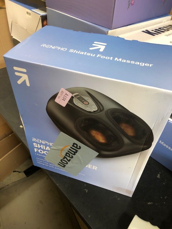 Photo 1 of RENPHO Foot Massager Machine with Heat [2025 Upgraded], FSA HSA Eligible, Foot Massager for Plantar Fasciitis, 3 Heat Levels, Fathers Day Dad Gifts for Women Mom, Wireless Control, True Feet Massage