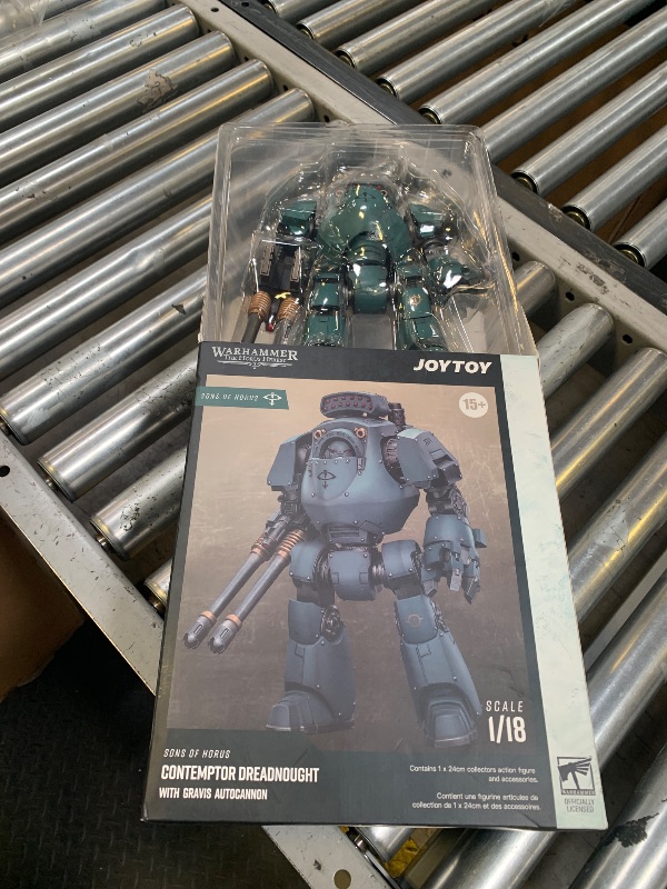Photo 1 of JOYTOY OYTOY Action Figure 1/18 Strife Sons of Horus Contemptor Dreadnought with Gravis Autocannon Collection Model Birthday Gifts 11.81 Inches