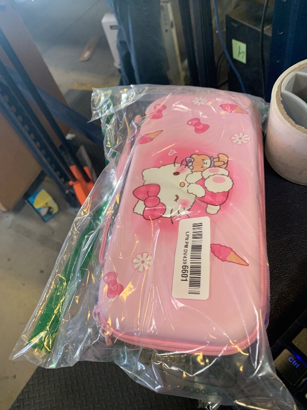 Photo 1 of GLDRAM Pink Carrying Case Compatible with Nintendo Switch, Cute Accessories Kit with Anime Travel Case, Switch TPU Soft Protective Cover, Lovely Thumb Caps & Shoulder Strap for Girls & Kids