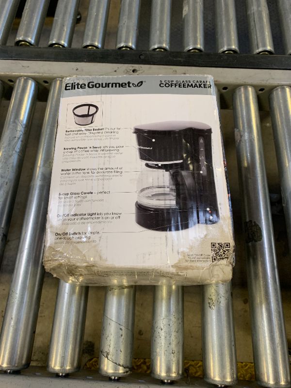 Photo 1 of Elite Gourmet EHC-5055 Automatic 5-Cup Brew & Drip Coffee Maker with Pause N Serve Reusable Filter, On/Off Switch, Water Level Indicator