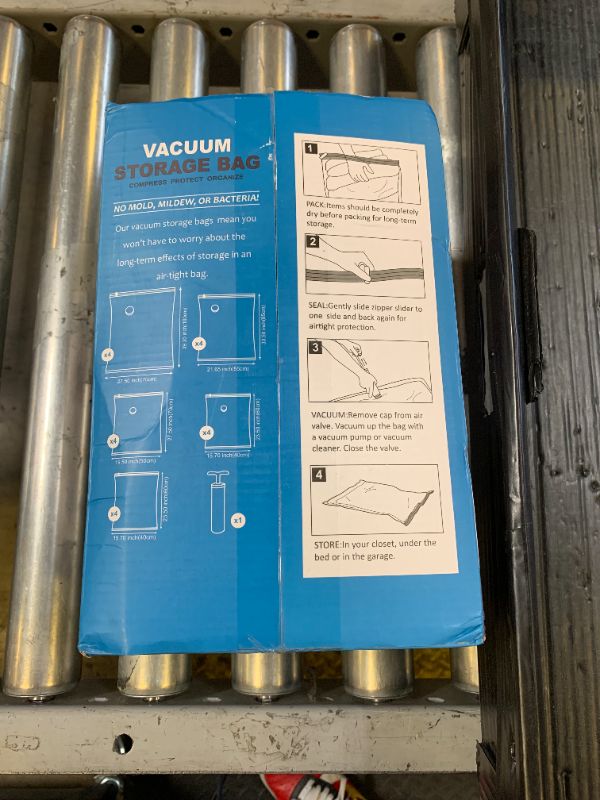 Photo 1 of 20 Pack Vacuum Storage Bags, Space Saver Bags (4 Jumbo/4 Large/4 Medium/4 Small/4 Roll) Compression for Comforters and Blankets, Sealer Clothes Storage, Hand Pump Included