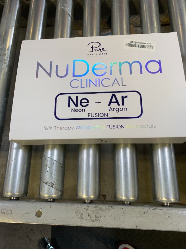 Photo 1 of NuDerma Clinical Skin Therapy Wand - Portable Skin Therapy Machine w 6 Fusion Neon + Argon Wands – Anti Aging - Clarifying - Skin Tightening & Radiance - Wrinkle Reducing
