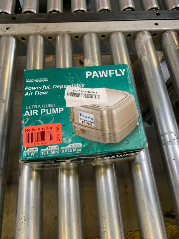 Photo 1 of Pawfly 254 GPH Aquarium Air Pump Adjustable Quiet Oxygen Aerator Pump with Multi-Port Air Flow Control Lever Valve Splitter and Airline Tubing for Fish Tanks Ponds and DWC Systems Up to 300 Gallons
