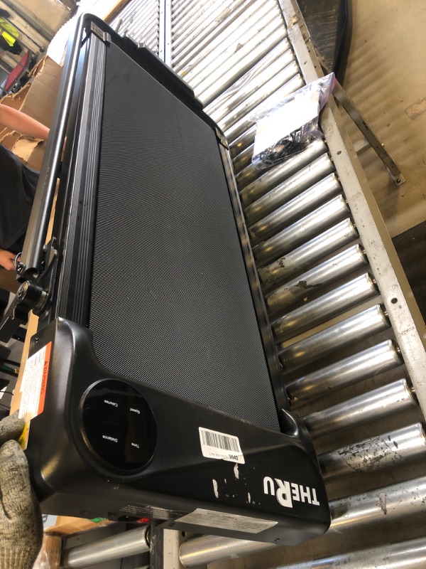 Photo 1 of THERUN Walking Pad Treadmill, 2.5 HP Under Desk Treadmills, 2 in 1 Foldable Treadmill for Home, Walking Pad with Handle Bar, 15" Widened Running Belt, with Remote Control & LED Touch Screen