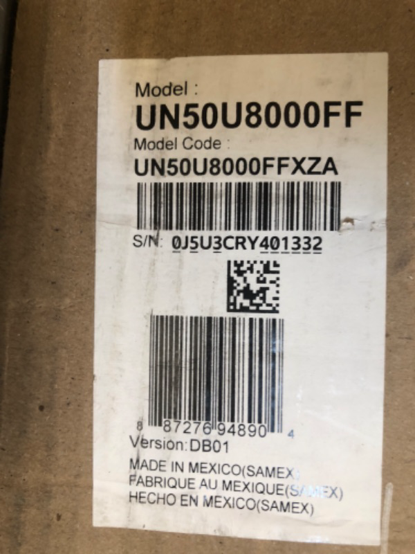 Photo 1 of Samsung 50-Inch Class Crystal UHD U8000F 4K Smart TV (2025 Model) Endless Free Content, Crystal Processor 4K, MetalStream Design, Knox Security, Alexa Built-in