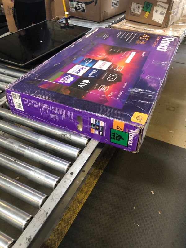 Photo 1 of Roku Smart TV – 43-Inch Select Series 4K HDR RokuTV with Roku Enhanced Voice Remote, Brilliant 4K Picture, Automatic Brightness, & Seamless Streaming – Live Local News, Sports, Family Entertainment