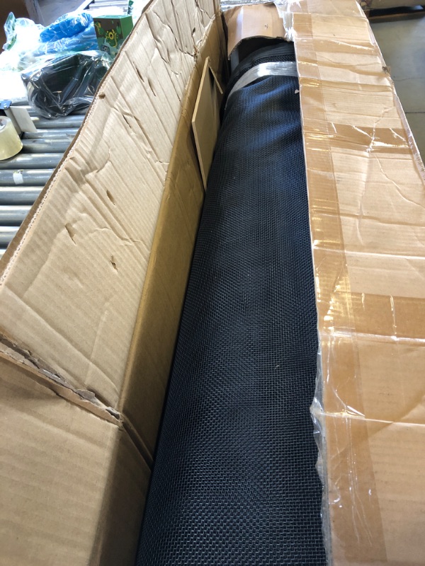 Photo 1 of 4×96FT, 350GMS Teslin Mesh Pool Safety Fence, Stainless Steel Feet, Triple Stitching Craftsmanship, Protecting Children and Pets, Black
