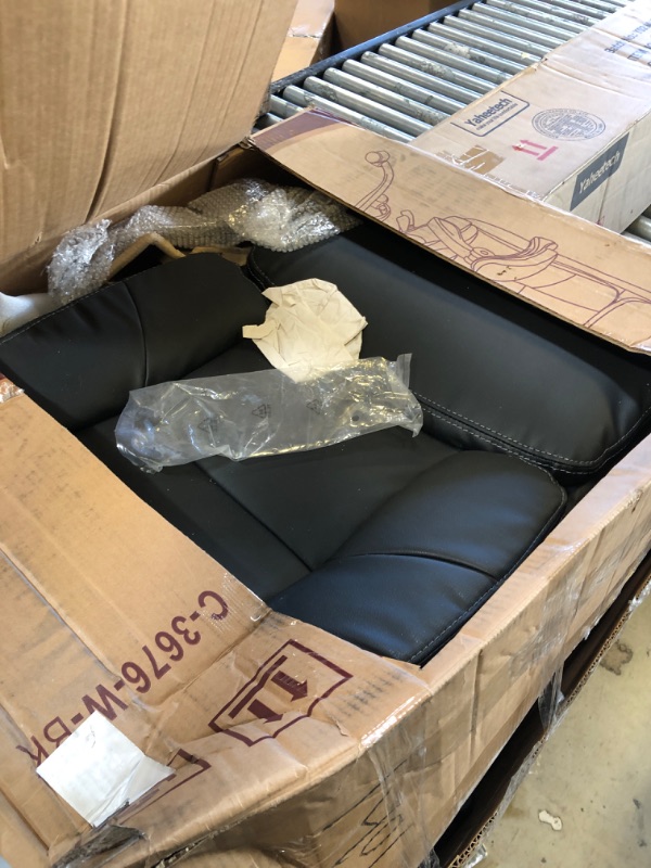 Photo 1 of MCQ Office Chair, Ergonomic High Back Computer Chair with Reversible Footrest Height Adjustable Desk Chair, Black (OFC-Ri76-SABK)