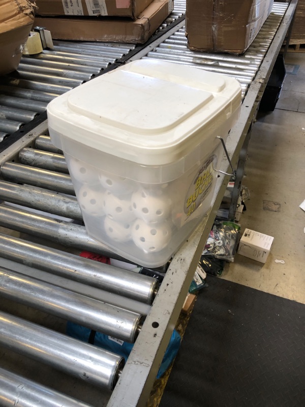 Photo 1 of Hot Glove Plastic Baseballs 40-Ball Bucket