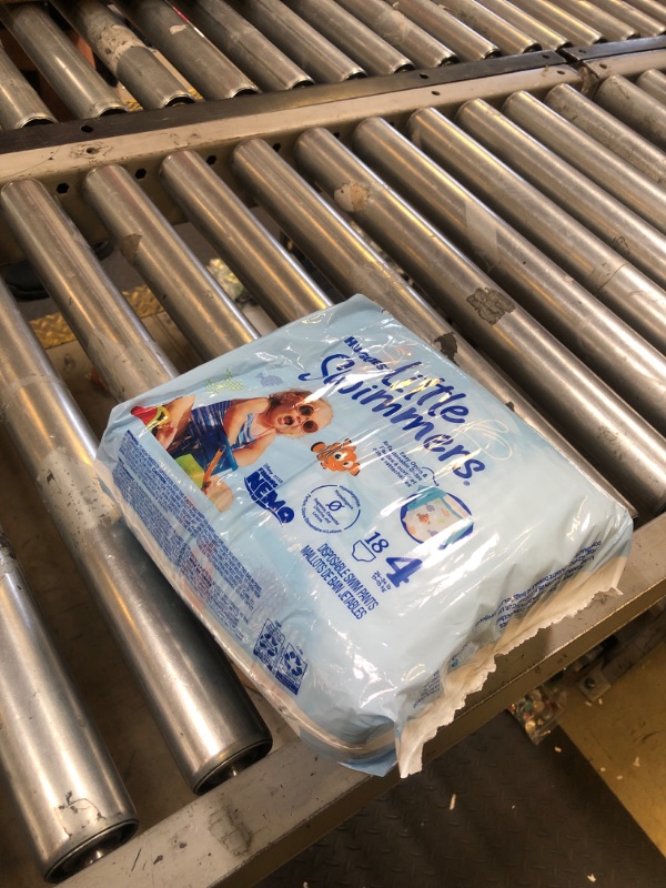 Photo 1 of Huggies Little Swimmers Disposable Swimming Diapers, Size 4 (24-34 lbs), 18 Ct