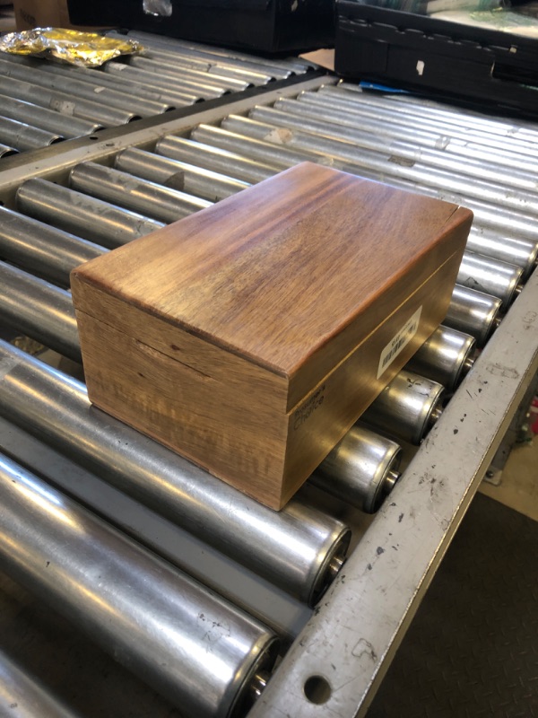 Photo 1 of Prosumer's Choice Wood Business Card Holder - Business Card Holder Desk - Receipt Box Holder - Index Card Organizer - Business Card Box - Sturdy Mini Desktop Organizer - Business Card holder for Desk
