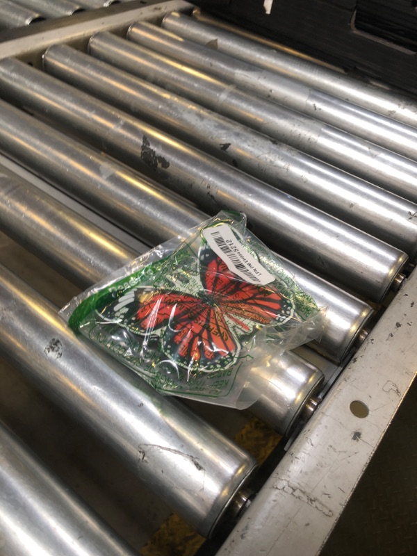 Photo 1 of Fiada 6 Pcs Butterfly Screen Door Magnets Flexible Double Sided Door Magnets Decorative Protectors for Sliding Screen Doors Prevent People & Pets from Running into Windows(Red,Retro Style)