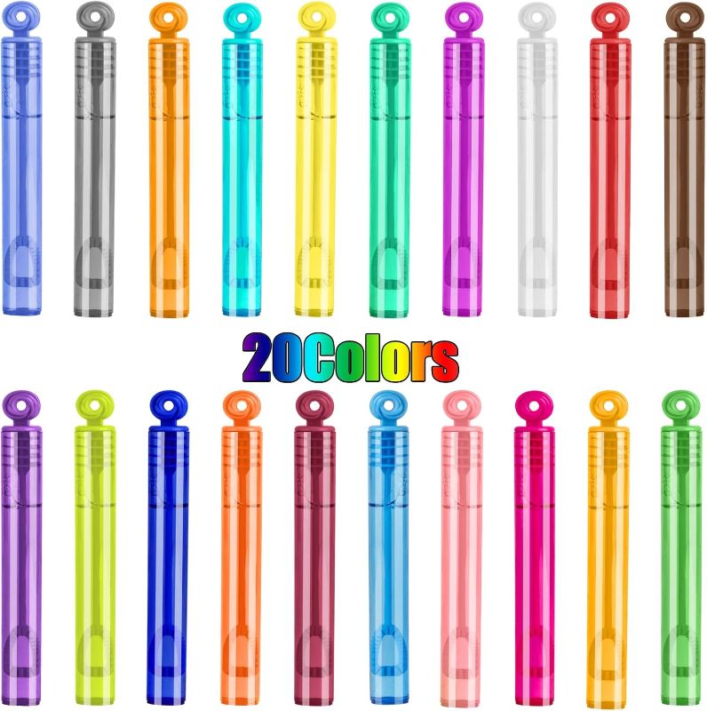 Photo 1 of 20Colors-200Pcs Mini Bubbles Party Favors for Kids,Small Bubble Wands for Toddlers Boy Girl Children,Bulk Bubbles for Summer,Outdoor,Beach,Garden, Easter Basket Stuffers