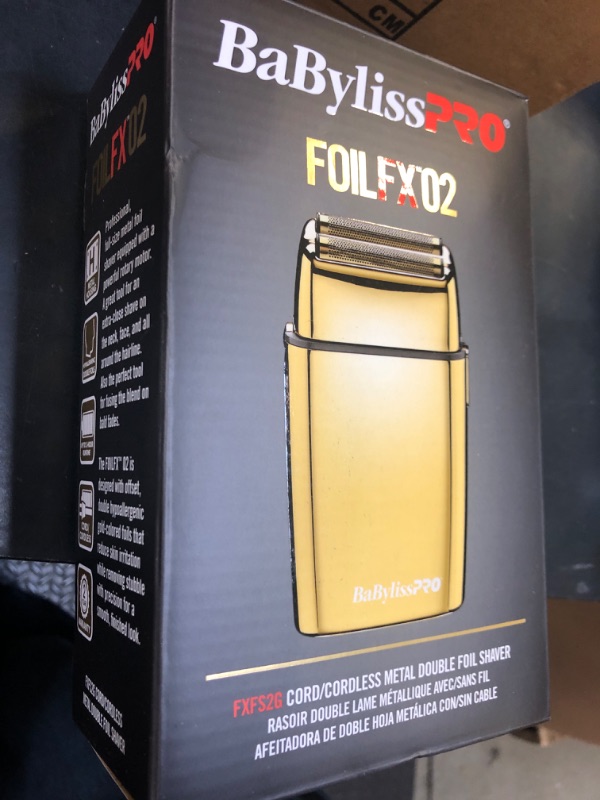 Photo 1 of BaBylissPRO Baberology Double Foil Shaver FXFS2G GOLDFX Professional Electric Shaver
